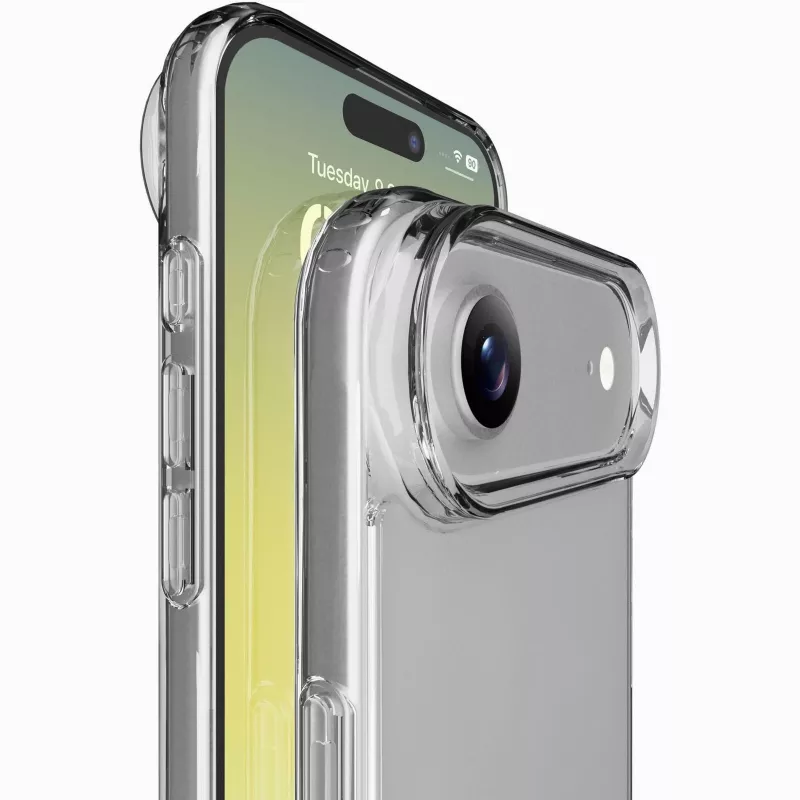 Cellularline Clear Protect - iPhone Air tvrdé puzdro s gumenými okrajmi