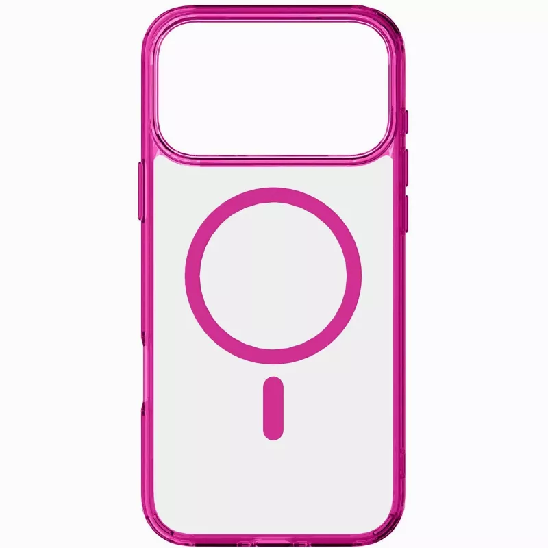 Cellularline Iconic Mag - iPhone 17 Pro transparentné puzdro s farebnými okrajmi, kompatibilné s ekosystémom MagSafe
