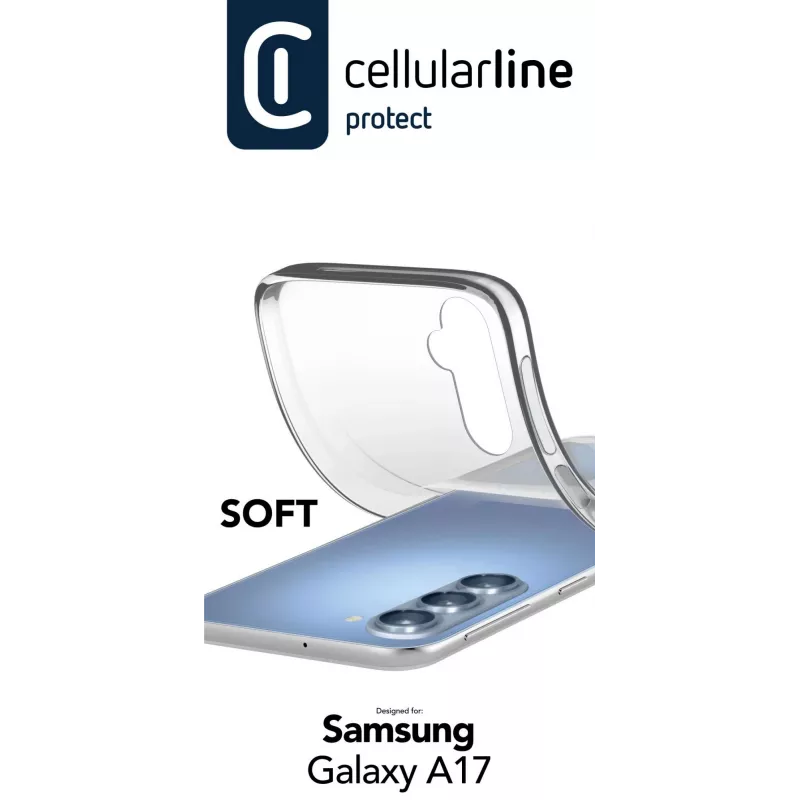 Cellularline Soft - Galaxy A17 mäkké gumené puzdro, kryt, Samsung, Galaxy A17, 17 cm (6,7 palca), transparentné
