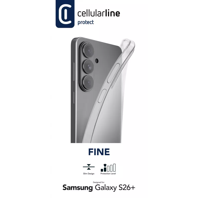Cellularline Fine - Galaxy S26+, kryt, Samsung, Galaxy S26 Edge, 17 cm (6,7