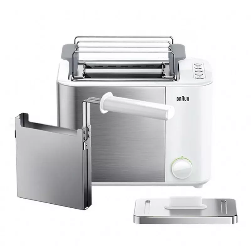Braun GRILLE-PAIN HT5015WH 13 2 plátky 1000 W sivá, biela