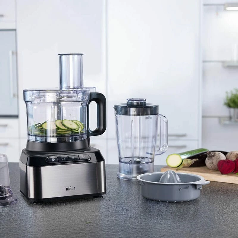 Braun FP 3233 SI kuchynský robot 800 W 2,1 l čierna, nerezová oceľ