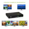 Techly HDMI 4x1 multiviewer s bezproblémovým prepínačom, HDMI, kov, čierny, 60 Hz, 1080p, 2,25 Gbit/s