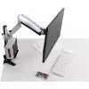 Techly nastaviteľný držiak CPU pod stôl, 5 kg, 75 x 75 mm, 100 x 100 mm, čierny