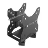 Techly nastaviteľný držiak CPU pod stôl, 5 kg, 75 x 75 mm, 100 x 100 mm, čierny