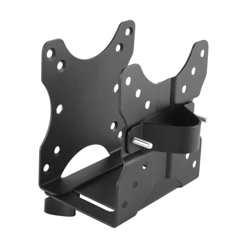 Techly nastaviteľný držiak CPU pod stôl, 5 kg, 75 x 75 mm, 100 x 100 mm, čierny
