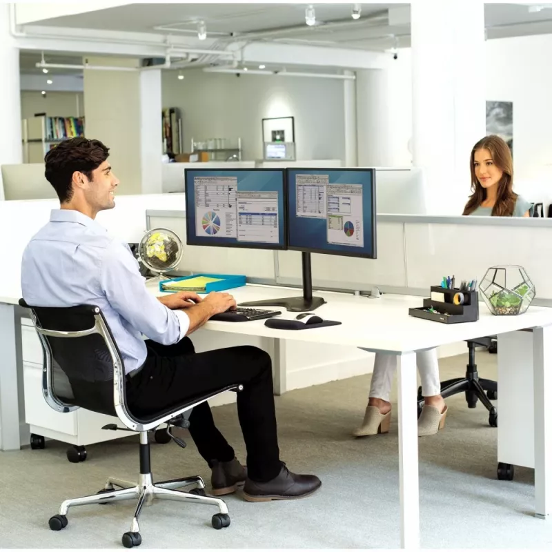 Techly ICA-LCD 2524 držiak / stojan na monitor 81,3 cm (32 inch) na stôl čierny