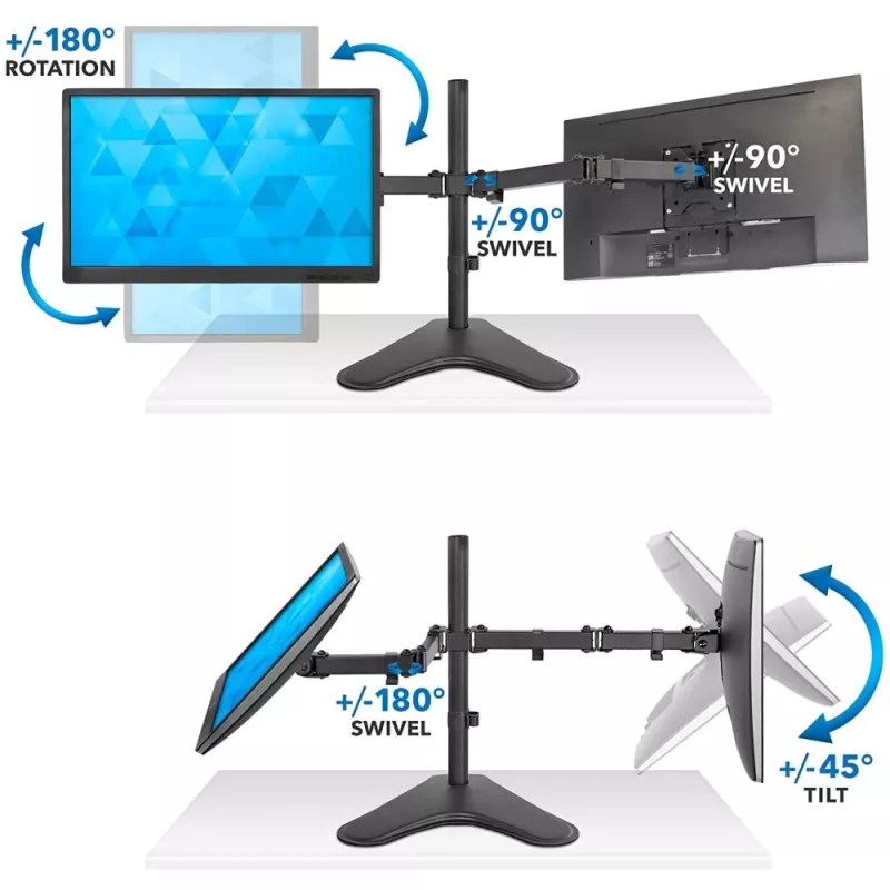 Techly ICA-LCD 2524 držiak / stojan na monitor 81,3 cm (32 inch) na stôl čierny