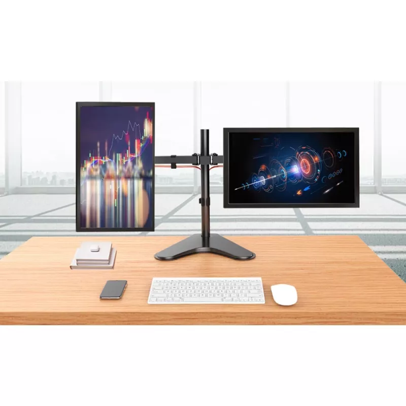 Techly ICA-LCD 2524 držiak / stojan na monitor 81,3 cm (32 inch) na stôl čierny