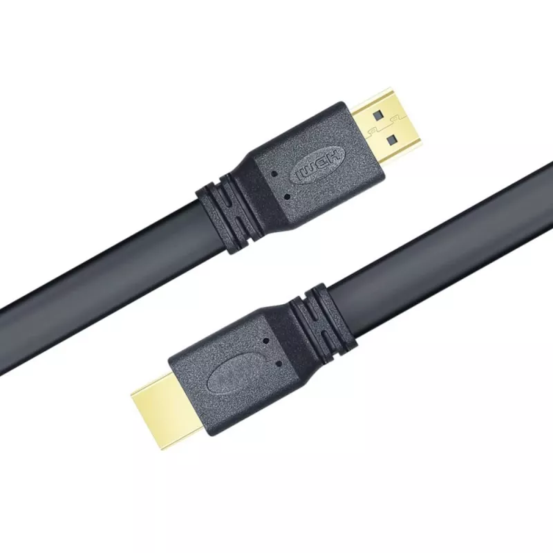 Techly HDMI 2.0 plochý kábel High Speed s Ethernetom A/A M/M 1 m