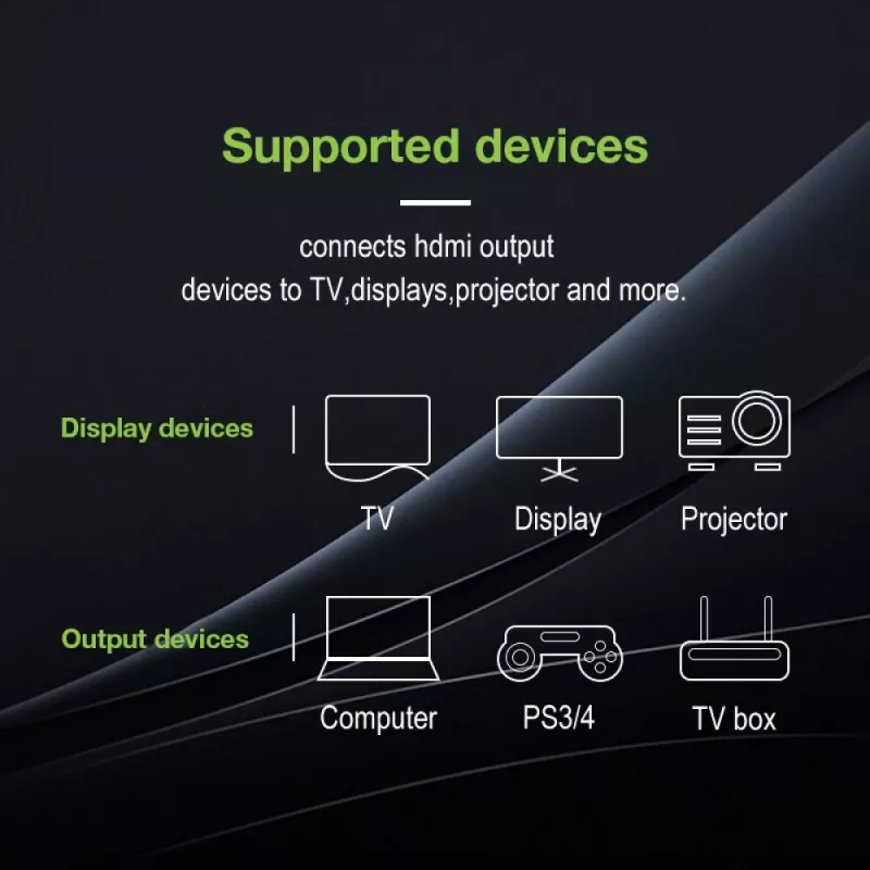 Techly High Speed HDMI s Ethernetom predlžovací kábel 4K 60Hz M / F 1,0 m