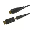 Techly HDMI A/A Micro HDMI AOC optický kábel 4K 50 m, 50 m, HDMI Type-A (štandard), HDMI Type-D (Micro), 3D, 18 Gbit/s, čierna