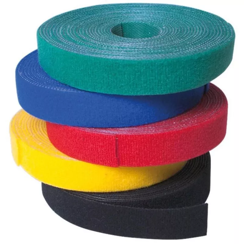 Techly rolka na suchý zips na manažment káblov dĺžka 10 m šírka 20 mm čierna