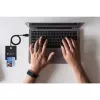 Techly kompaktná čítačka/zapisovačka smart kariet USB-C™ biela, USB 2.0, 1,5 m, čierna, 102 g