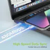 Techly nabíjací a synchronizačný kábel USB-C na Lightning 1 m biely