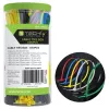 Techly ISWT-SET-CL600T viazacie pásky viacúčelové viazacie pásky nylon viacfarebná 600 ks