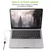 Techly Adaptér USB 3.1 Type-C na RJ45 Gigabit Ethernet, biely