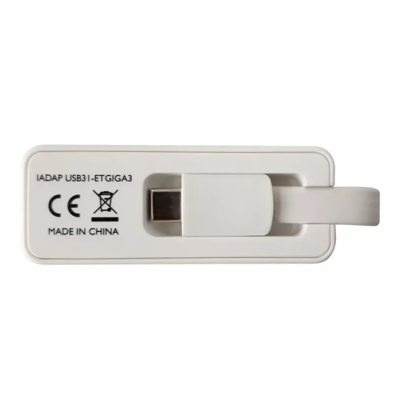 Techly Adaptér USB 3.1 Type-C na RJ45 Gigabit Ethernet, biely