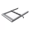 Dataflex Addit bezpečnostná zásuvka na hardware 622, strieborná, oceľ, jednofarebná, 530 mm, 450 mm, 75 mm