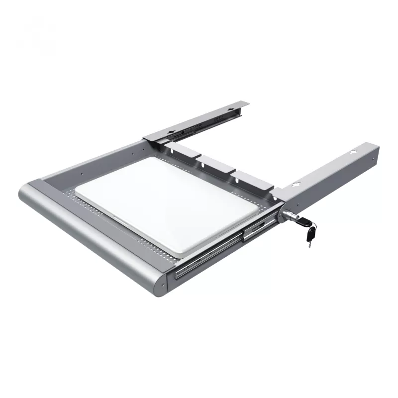 Dataflex Addit bezpečnostná zásuvka na hardware 622, strieborná, oceľ, jednofarebná, 530 mm, 450 mm, 75 mm