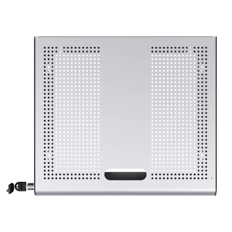 Dataflex Addit bezpečnostná zásuvka na hardware 622, strieborná, oceľ, jednofarebná, 530 mm, 450 mm, 75 mm
