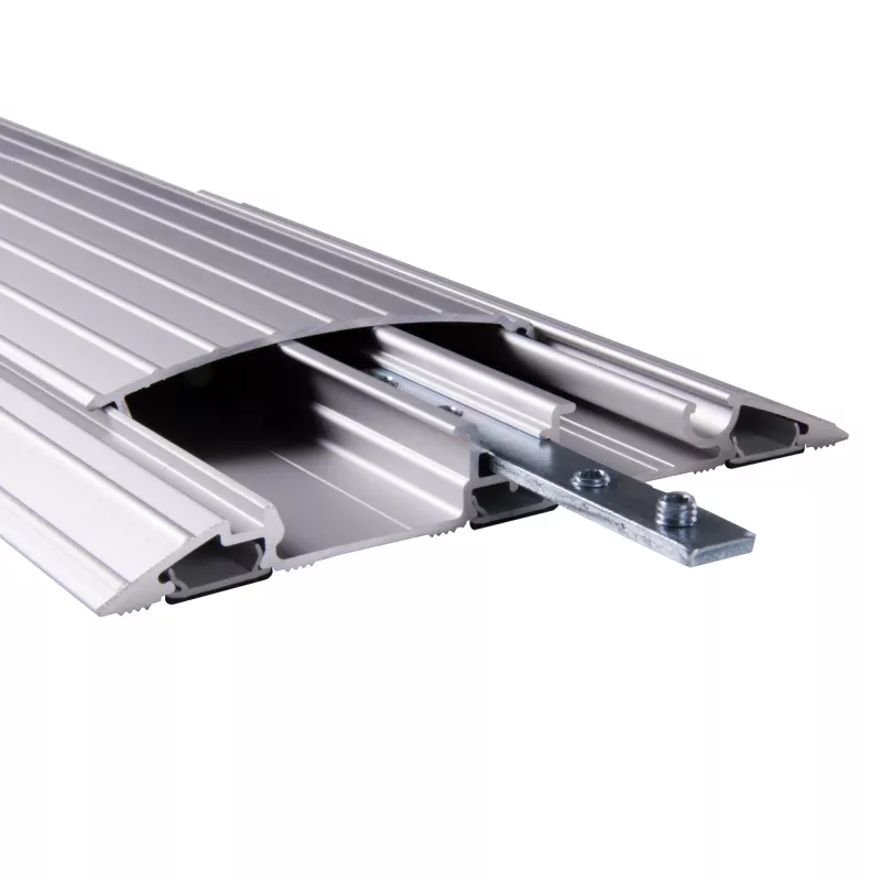 Dataflex Addit káblový mostík 118 cm - rovný 452, strieborná, hliník, 500 kg, 2 cm, 145 mm, 180 mm