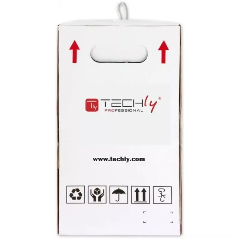 Techly ITP-C6U-FL sieťový kábel sivý 305 m Cat6 U/UTP (UTP)