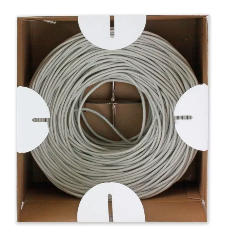 Techly ITP-C6U-FL sieťový kábel sivý 305 m Cat6 U/UTP (UTP)