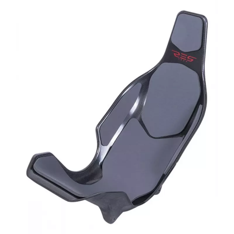 Res-Tech X1 CARBON SEAT - sivá, pretekárska sedačka, sivá, karbón, neoprén