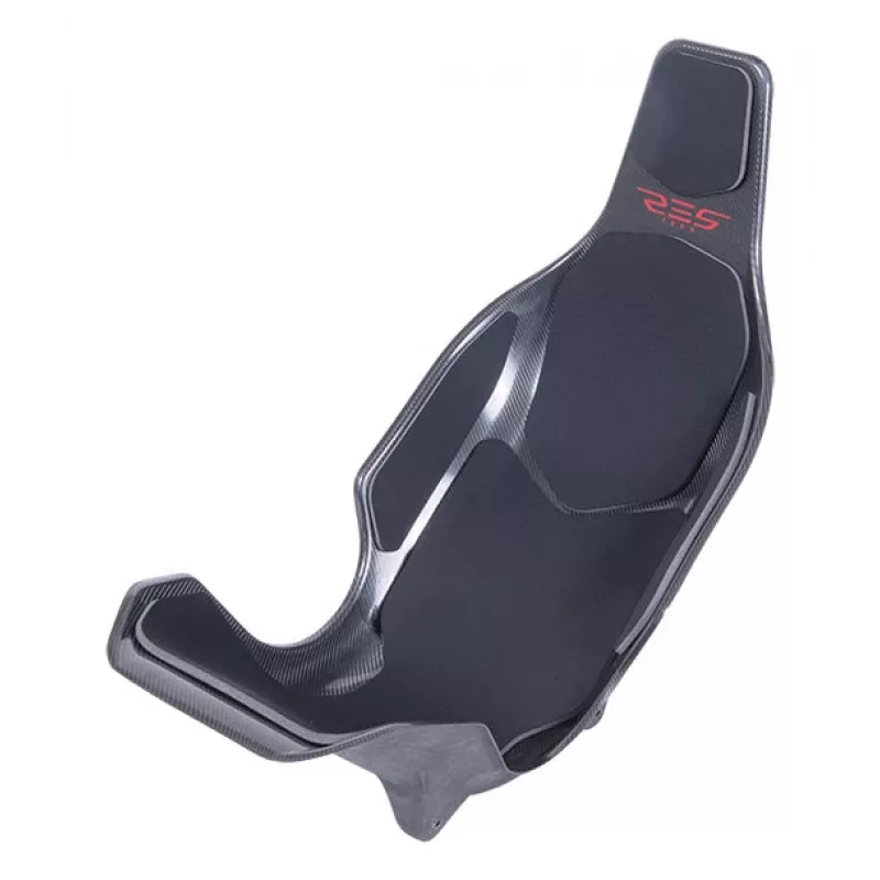 Res-Tech X1 CARBON SEAT - čierna, pretekárska sedačka, čierna, karbón, neoprén