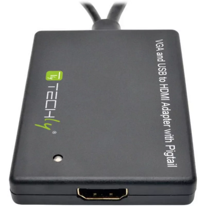 Techly káblový konvertor SVGA a audio na HDMI IDATA HDMI-VGA3