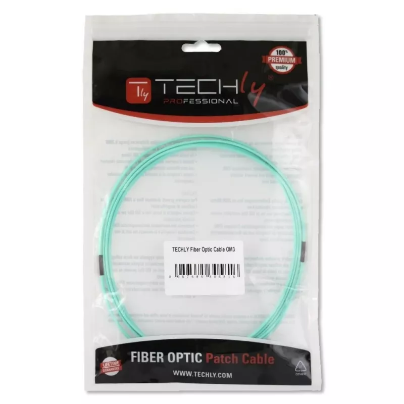 Techly LC/LC multimódové 50/125 OM3 1 m optické vlákno ILWL D5-LCLC-010/OM3