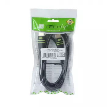 Techly 2 m High-Speed HDMI kábel s Ethernetom A/A M/M ferit ICOC HDMI-FR-020