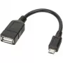 Techly USB2.0 OTG kábel A-konektor samica / Micro-B konektor samec 0,2 m ICOC UOTG-194