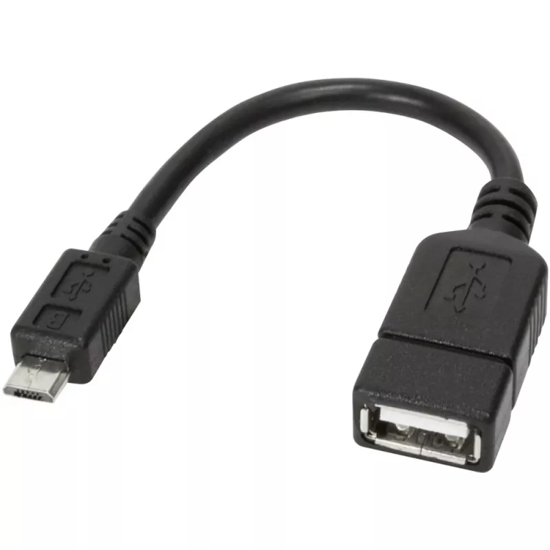 Techly USB2.0 OTG kábel A-konektor samica / Micro-B konektor samec 0,2 m ICOC UOTG-194