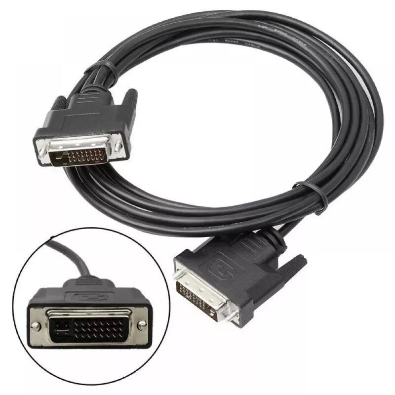 Techly monitorový kábel DVI analógový digitálny M/M Dual Link 1,8 m (DVI-I) ICOC DVI-8900