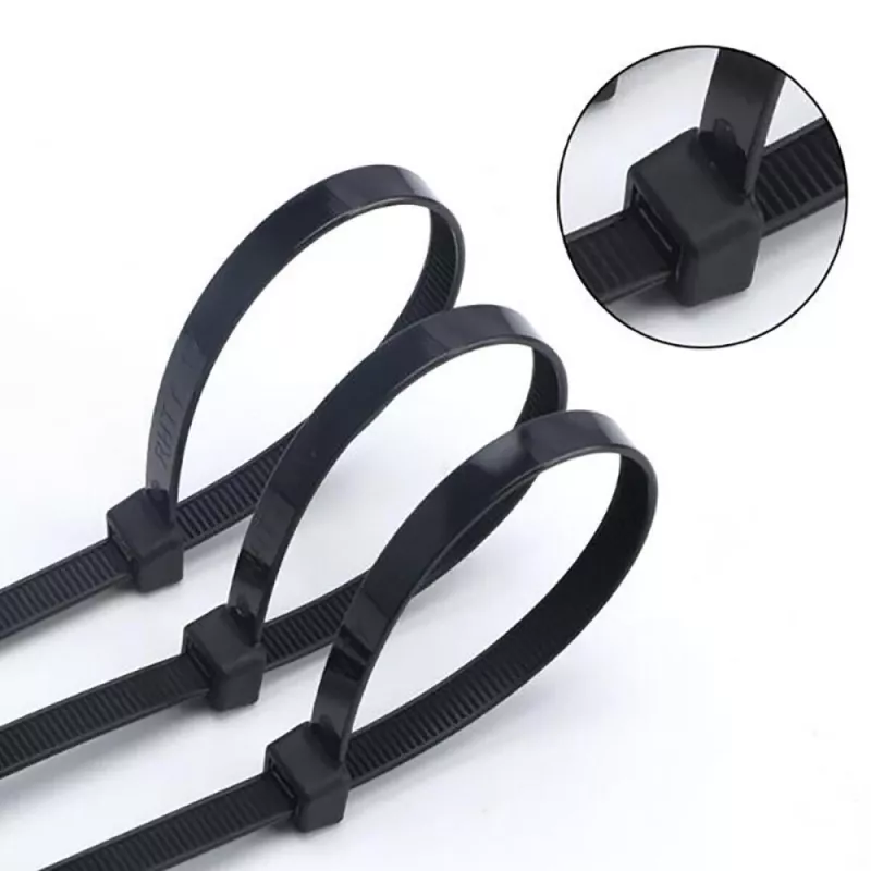 Techly nylonové pásky Patch 280x4,8 mm 100 ks čierna ISWT-28048-BK