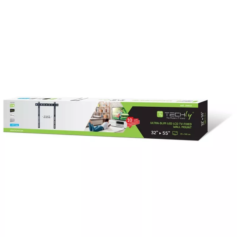 Techly nástenný držiak UltraSlim pre LED TV LCD 23-55