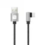 Techly ICOC MU2AC9-005-AL USB kábel USB 2.0 0,5 m USB A USB C čierny, sivý