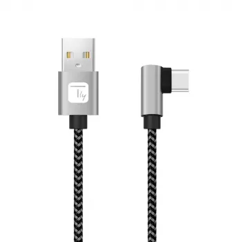 Techly ICOC MU2AC9-010-AL USB kábel USB 2.0 1 m USB A USB C sivý, čierny