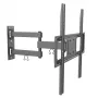Techly 32-55 palcov Full-Motion LED-LCD TV držiak na stenu, 400 x 400 mm, -15 - 10°, 10 - 90°, 180°, oceľ, čierna