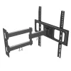 Techly 32-55 palcov Full-Motion LED-LCD TV držiak na stenu, 400 x 400 mm, -15 - 10°, 10 - 90°, 180°, oceľ, čierna