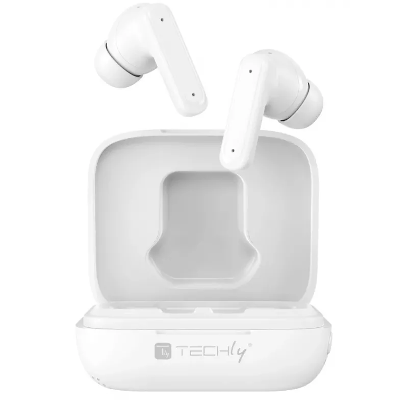 Techly ICC SB-BLT08W slúchadlá/headset True Wireless Stereo (TWS) In-Ear hovory/hudba Bluetooth biela