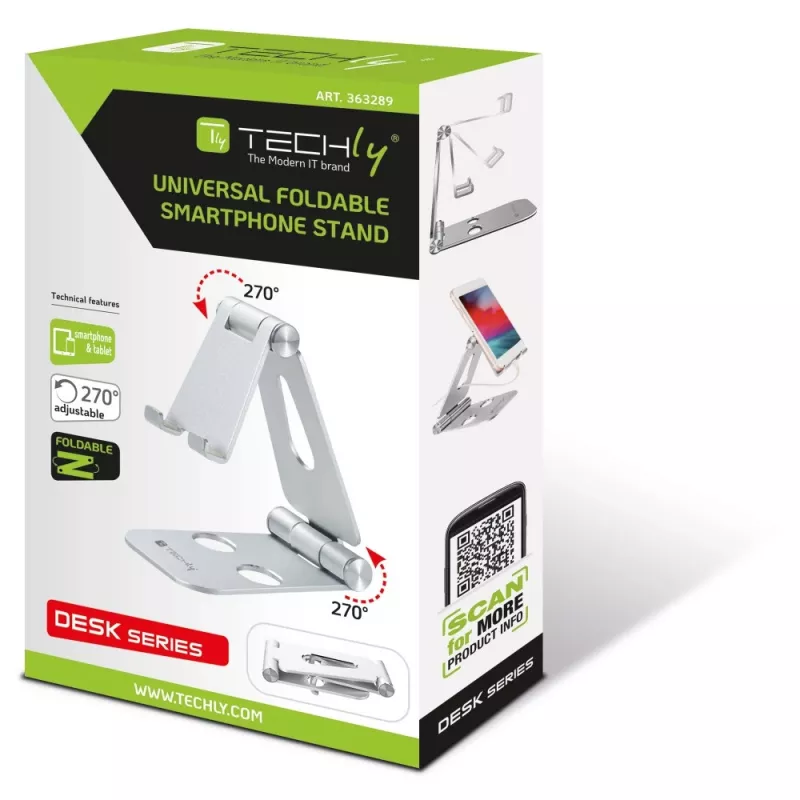 Techly I-SMART-STAND6 držiak pasívny držiak mobilný telefón/smartphone strieborný