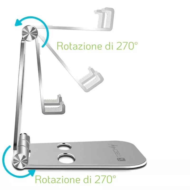 Techly I-SMART-STAND6 držiak pasívny držiak mobilný telefón/smartphone strieborný
