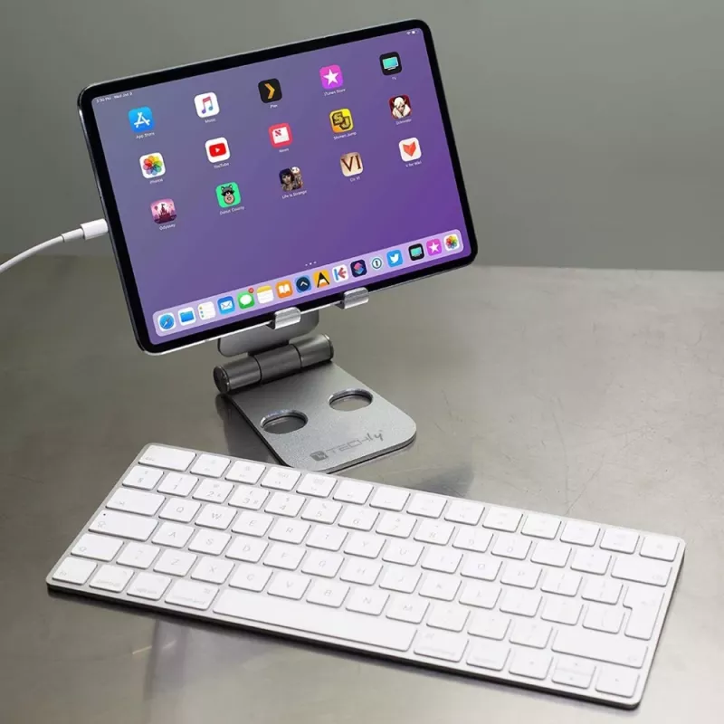 Techly I-SMART-STAND6 držiak pasívny držiak mobilný telefón/smartphone strieborný