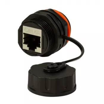 Techly IWP-MD C6A-IPPANT káblový adaptér RJ45 čierny