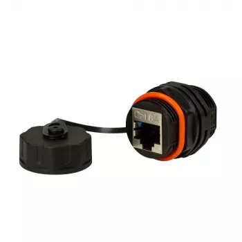 Techly IWP-MD C6A-IPPANT káblový adaptér RJ45 čierny