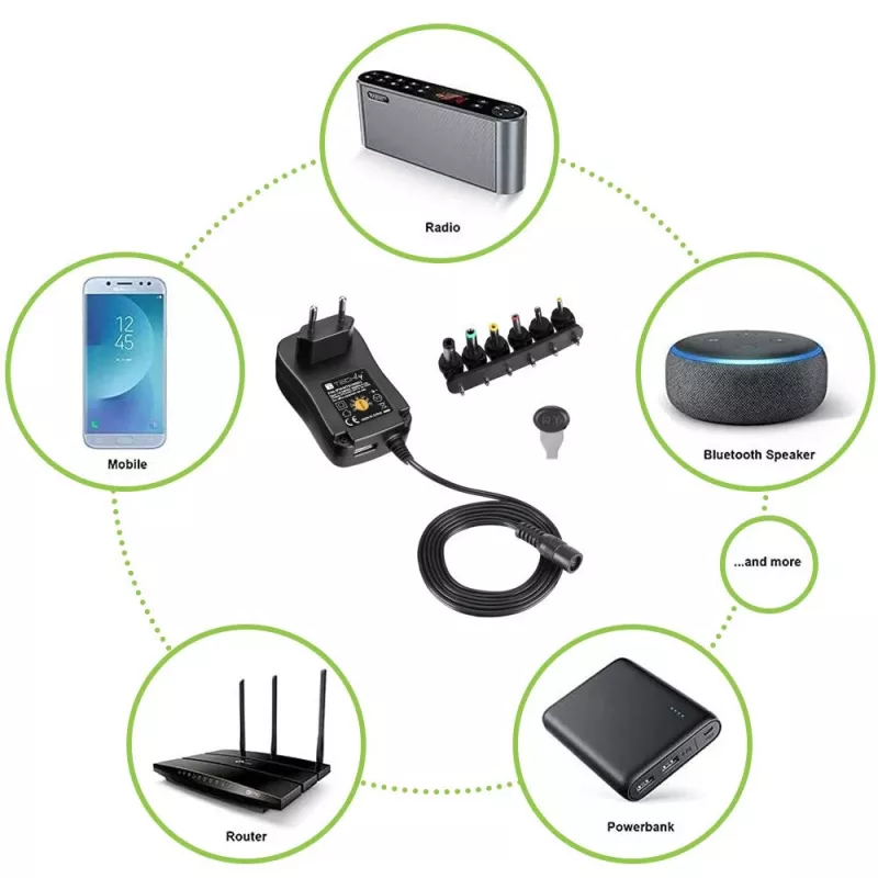 Techly IPW-NTS1000G2 napájací zdroj/invertor interiérový 12 W čierny