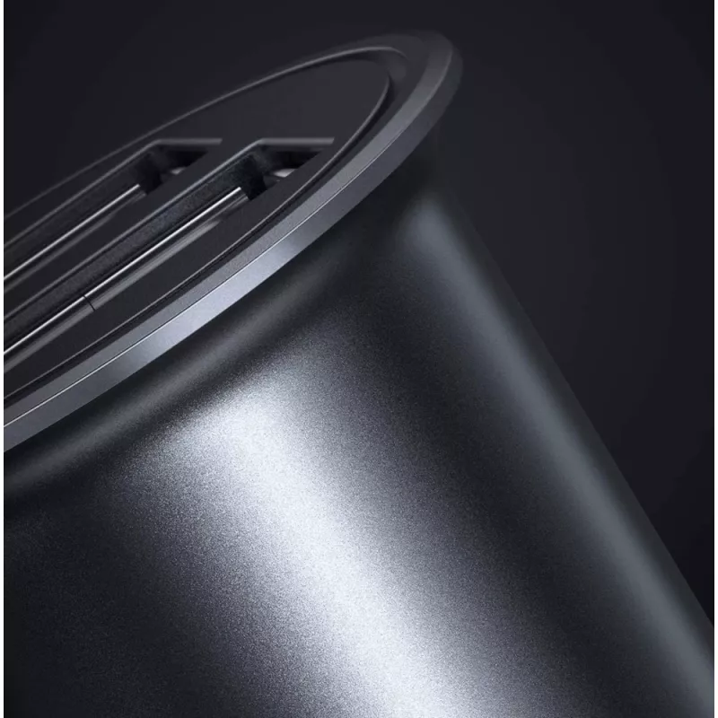 Techly mini auto nabíjačka 2 porty USB-A Quick Charge 3.0 36W v čierna kov